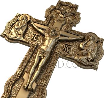 Free examples of 3d stl models (Cross crucifix. Download free 3d model for cnc - USKRS_0038) 3D
